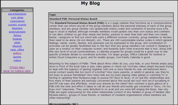 Content Management Systems�Blog